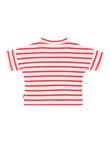 Bonds Roomies Stripe Tee, Red & White product photo View 02 S