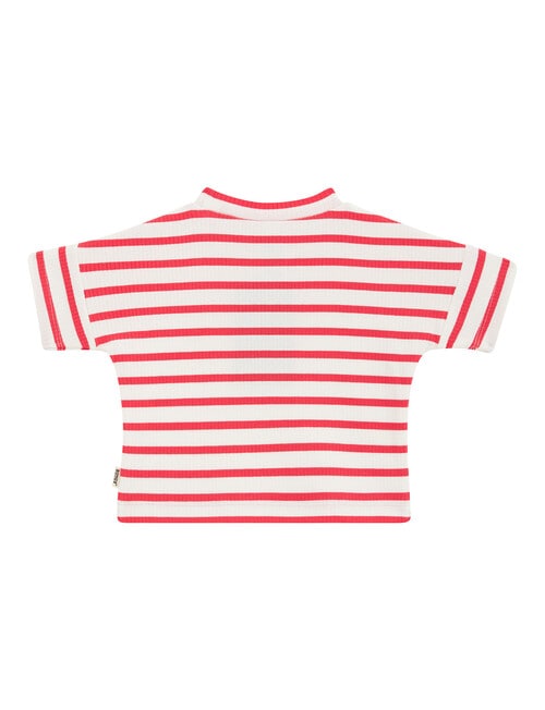 Bonds Roomies Stripe Tee, Red & White product photo View 02 L