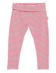 Bonds Newbies Rib Stripe Legging, Red & White product photo