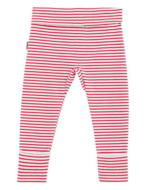 Bonds Newbies Rib Stripe Legging, Red & White product photo View 02 L