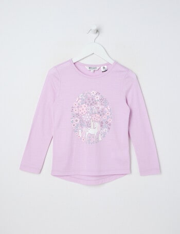 North South Merino Unicorn Merino Long Sleeve Top, Lavender product photo