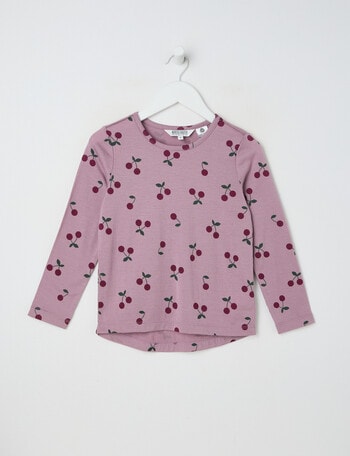 North South Merino Cherry Merino Long Sleeve Top, Dusty Lilac product photo