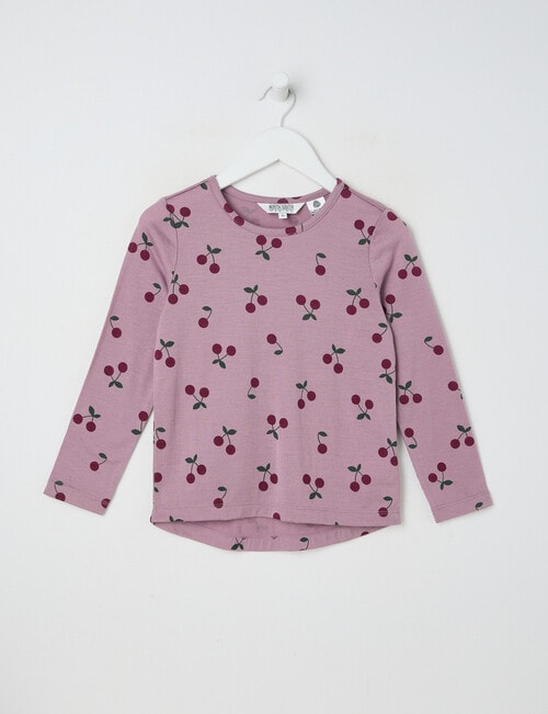 North South Merino Cherry Merino Long Sleeve Top, Dusty Lilac product photo