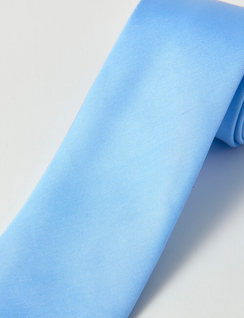 Laidlaw + Leeds Plain Tie, Light Blue product photo View 02 L
