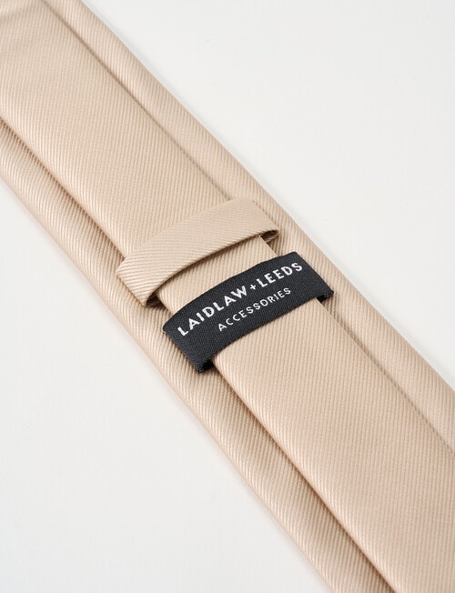 Laidlaw + Leeds Plain Tie, Sand product photo View 03 L