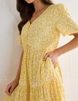 Whistle Mini Flow Babydoll Dress, Yellow product photo View 06 S