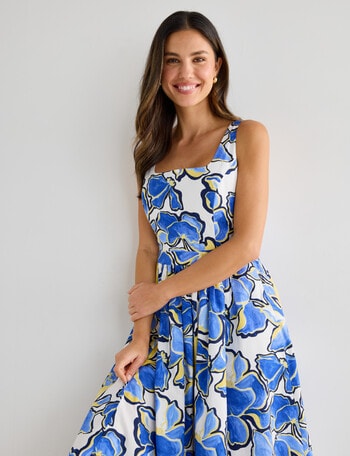 Whistle Cotton Sundress, Sunshine Print product photo