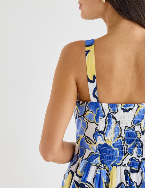 Whistle Cotton Sundress, Sunshine Print product photo View 07 L