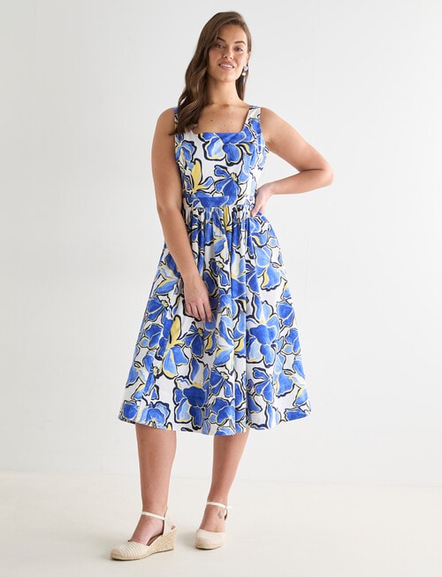 Whistle Cotton Sundress, Sunshine Print product photo View 13 L