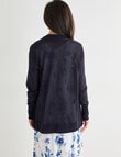 Ella J Drapey Summer Cardigan, Navy product photo View 02 S