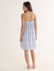 Whistle Sleep Stripe Strappy Nightie, Indigo, 8-22 product photo View 02 S