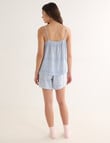 Whistle Sleep Stripe Crane Short PJ Set, Indigo product photo View 02 S