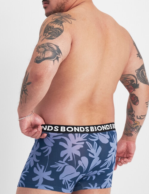 Bonds Classic Trunk, 3-Pack, Patchy Palm Kyoto, Indigo & Nu Black product photo View 03 L