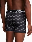 Nike Essential Micro Boxer Brief, 3-Pack, Logo Print, Cool Grey & Black product photo View 02 S
