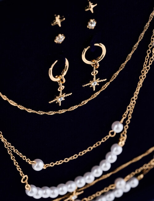 Whistle Accessories Audrey Jewellery Gift, 3-Pack, Gold Tone product photo View 11 L