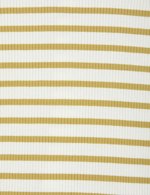 Bonds Roomies Stripe Rib Zippy Wondersuit, Clay & Marscapone product photo View 03 L