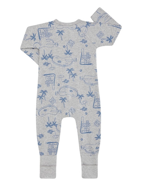 Bonds Wondercool Beach Club Zippy, Grey & Blue product photo View 02 L