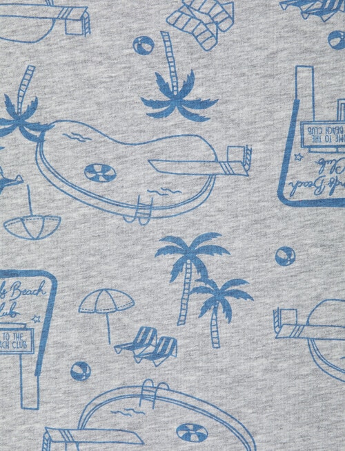 Bonds Wondercool Beach Club Zippy, Grey & Blue product photo View 03 L