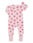 Bonds Wondercool Starfish Sparkle Zippy, Pink product photo View 02 S