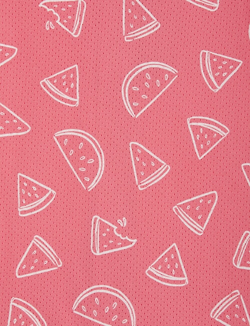 Bonds Wondercool Eyelet Watermelon Romper, Pink & White product photo View 03 L