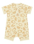 Bonds Wondercool Eyelet Lemon Romper, Yellow product photo View 02 S