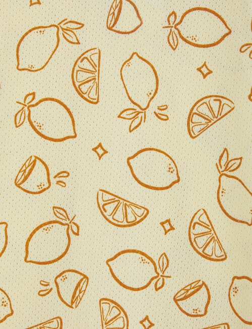 Bonds Wondercool Eyelet Lemon Romper, Yellow product photo View 03 L