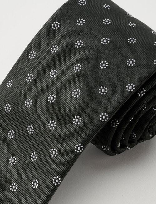 Laidlaw + Leeds Dobby Ditsy Tie, Green product photo View 02 L