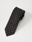 Laidlaw + Leeds Dobby Ditsy Tie, Chocolate product photo