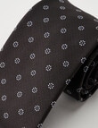 Laidlaw + Leeds Dobby Ditsy Tie, Chocolate product photo View 02 S