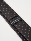 Laidlaw + Leeds Dobby Ditsy Tie, Chocolate product photo View 03 S