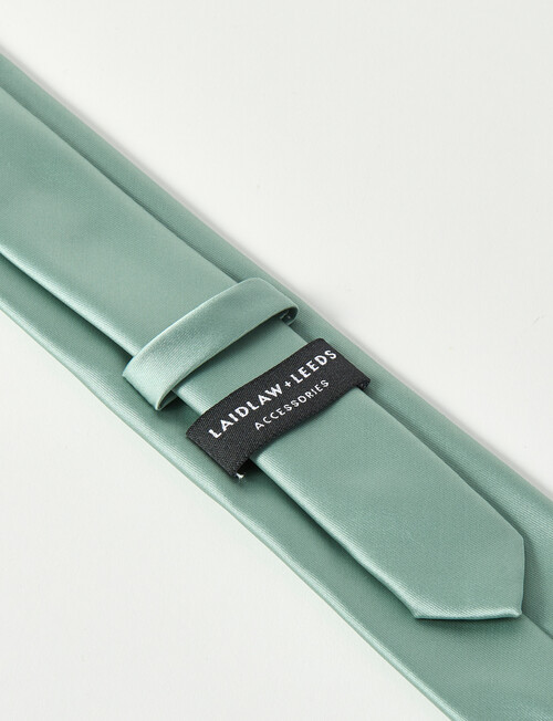 Laidlaw + Leeds Plain Tie, Sage product photo View 03 L