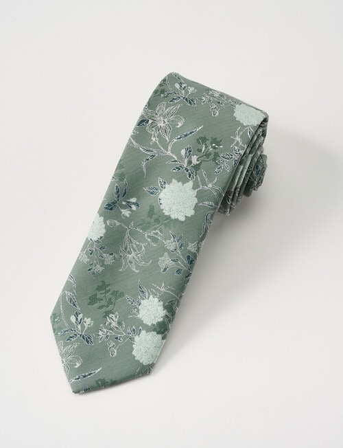 Laidlaw + Leeds Floral Tie, Sage product photo