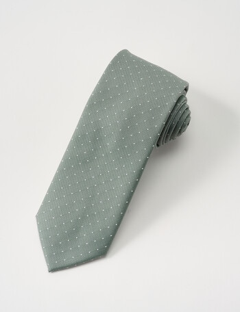 Laidlaw + Leeds Dots Tie, Sage product photo