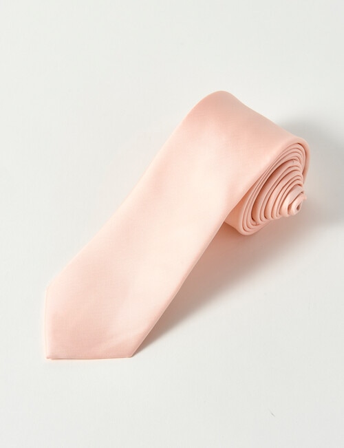 Laidlaw + Leeds Plain Tie, Pastel Pink product photo