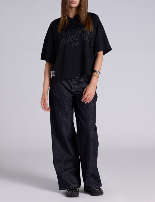 Champion Mesh Sport Jersey, Black product photo View 04 L