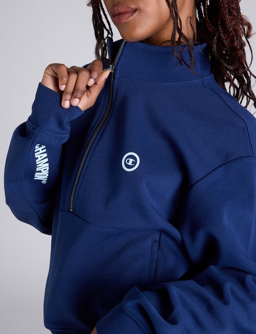 Champion Legacy Tech Half Zip Pullover, Sail Away Navy product photo View 05 L