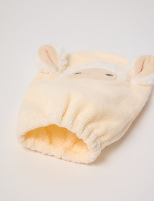 Little Bundle Character Face Washer Mitt, Lamb product photo View 02 L