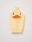 Little Bundle Character Face Washer Mitt, Duckling product photo