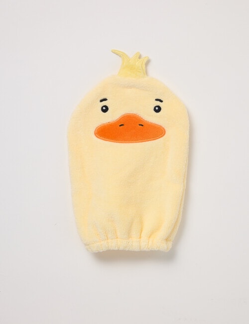 Little Bundle Character Face Washer Mitt, Duckling product photo