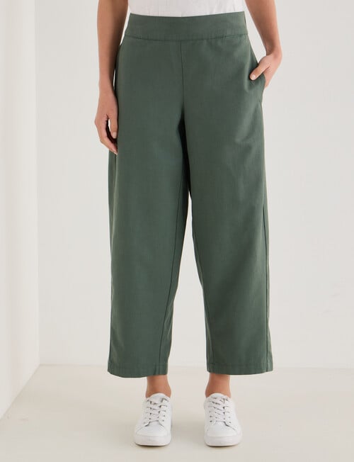 Zest Flat Front Barrel Pant, Kelp product photo