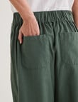 Zest Flat Front Barrel Pant, Kelp product photo View 05 S
