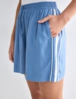 Zest Holiday Side Stripe Short, Denim Blue product photo