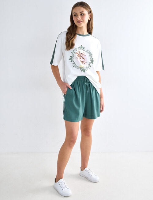 Zest Holiday Side Stripe Short, Green product photo