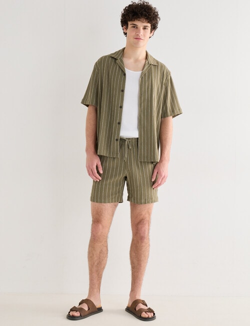 Tarnish Essex Stripe Short, Khaki product photo View 03 L