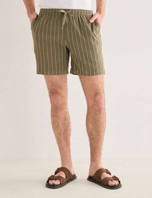 Tarnish Essex Stripe Short, Khaki product photo View 04 L