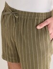 Tarnish Essex Stripe Short, Khaki product photo View 05 S