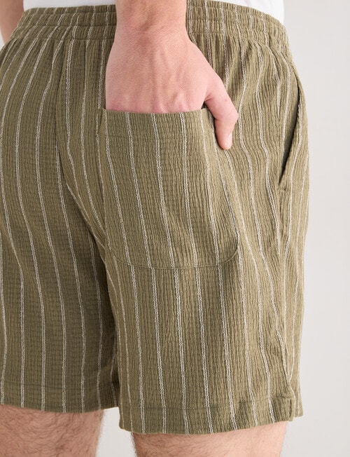 Tarnish Essex Stripe Short, Khaki product photo View 06 L