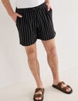 Tarnish Essex Stripe Short, Black product photo View 05 S