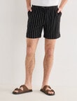 Tarnish Essex Stripe Short, Black product photo View 07 S