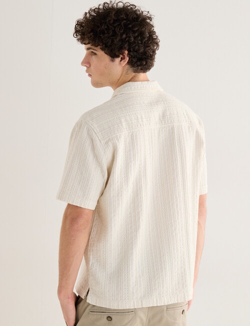 Tarnish Ludlow Stripe Shirt, Off White product photo View 02 L